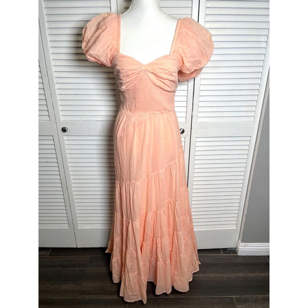 Free People Sundrenched Short-Sleeve Maxi Dress Size Medium NWT! $148 retail - Picture 5 of 8